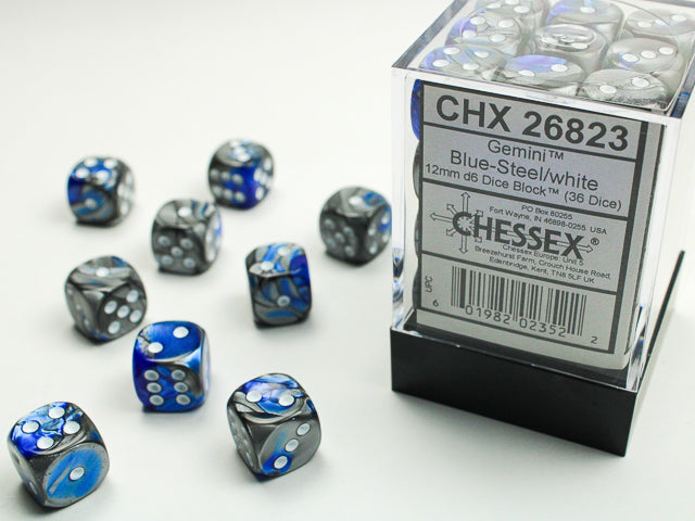 Dices (36D6) - Chessex Gemini (Choose your Color)