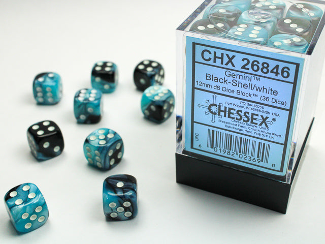 Dices (36D6) - Chessex Gemini (Choose your Color)
