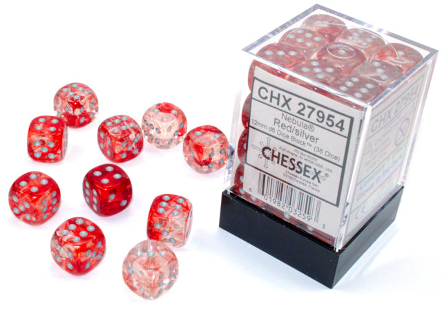 Dices (36D6) - Chessex Nebula (Choose your Color)