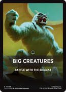 Big Creatures Theme Card [Avatar: The Last Airbender Tokens]