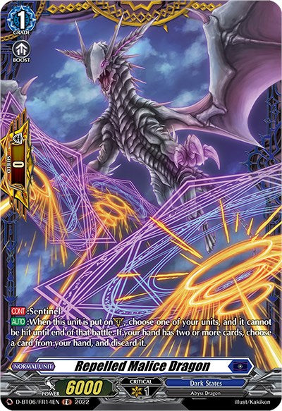 Repelled Malice Dragon (D-BT06/FR14EN) [Blazing Dragon Reborn]
