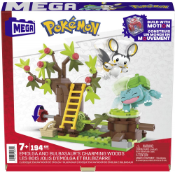MEGA Construx - Pokémon - Emolga and Bulbasaur's Charming Woods