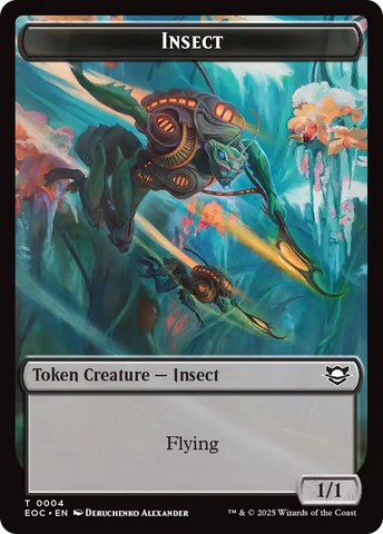 Insect // Beast (0005) Double-Sided Token [Edge of Eternities Tokens]