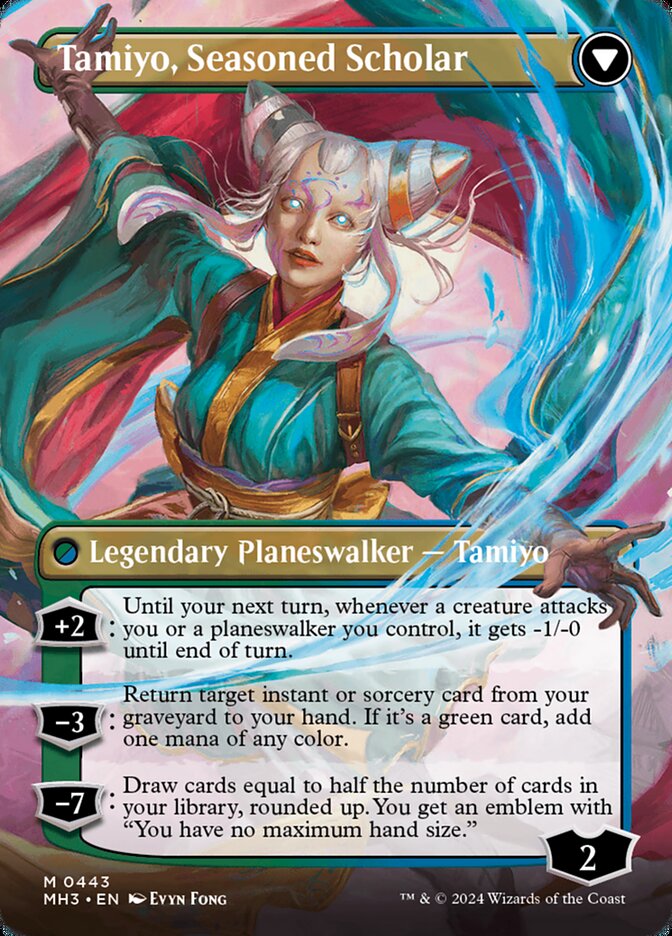 Tamiyo, Inquisitive Student (Borderless) (Back)