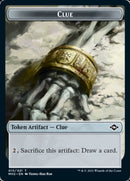 Beast // Clue (15) Double-Sided Token [Modern Horizons 2 Tokens]