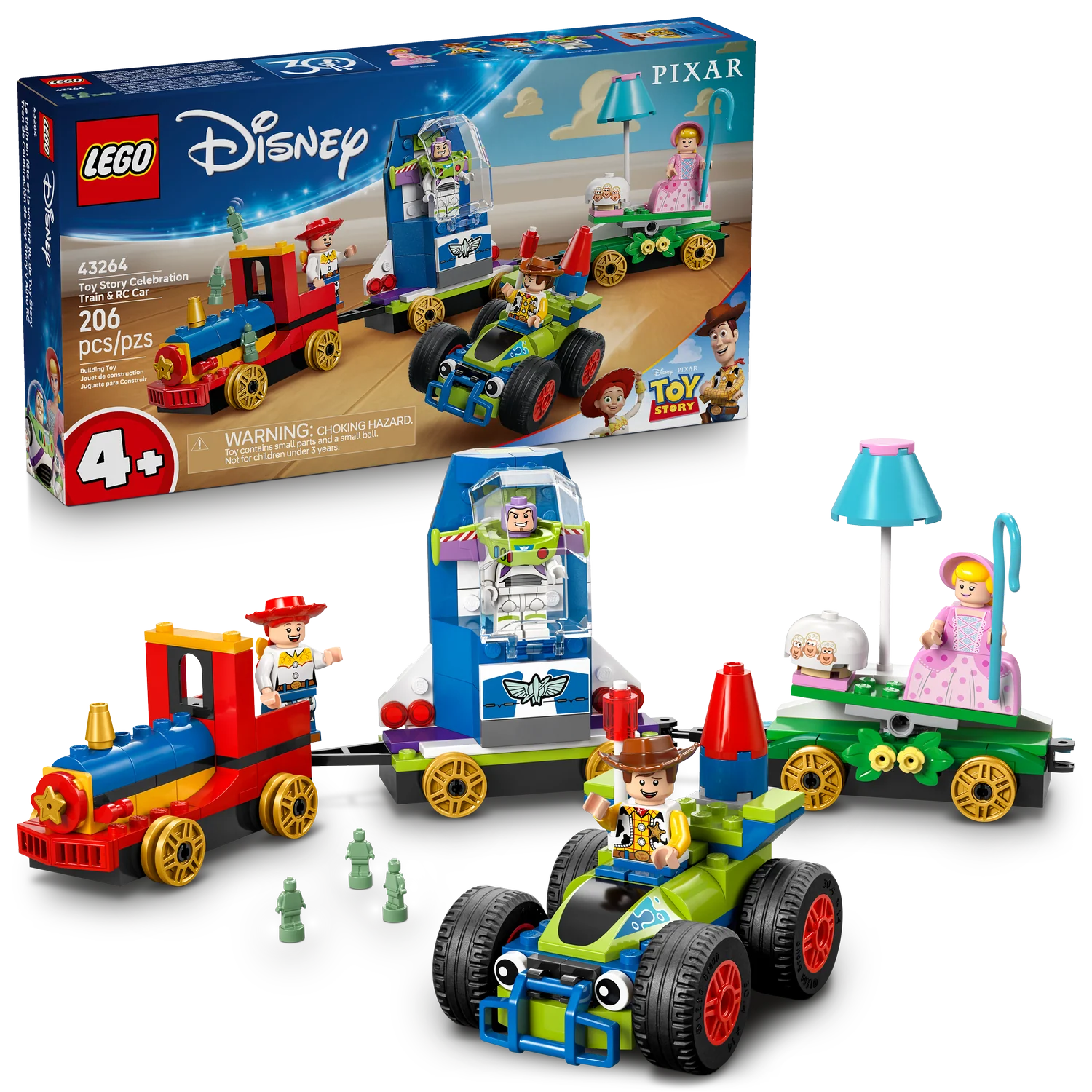 LEGO® Disney Toy Story Celebration Train & RC Car Set 43264