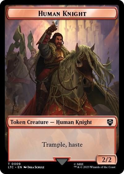 Human // Human Knight Double-Sided Token (Back)