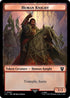 Human // Human Knight Double-Sided Token (Back)