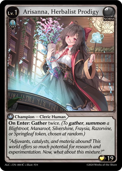 Arisanna, Herbalist Prodigy