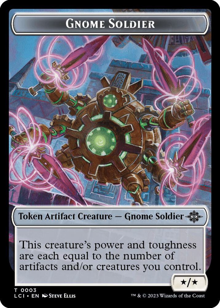 Treasure (0002) // Gnome Soldier Double-Sided Token (Back)