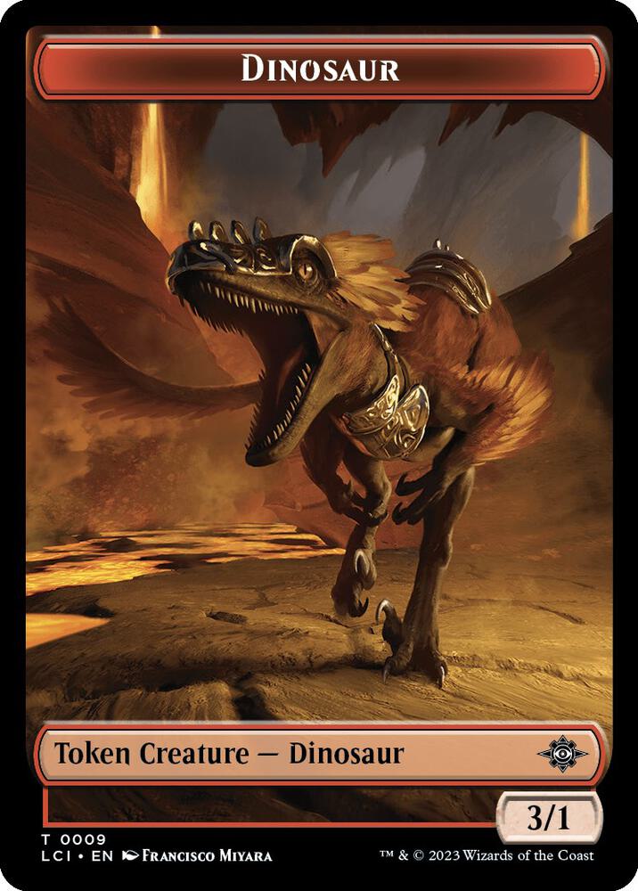 Treasure (0018) // Dinosaur (0009) Double-Sided Token (Back)