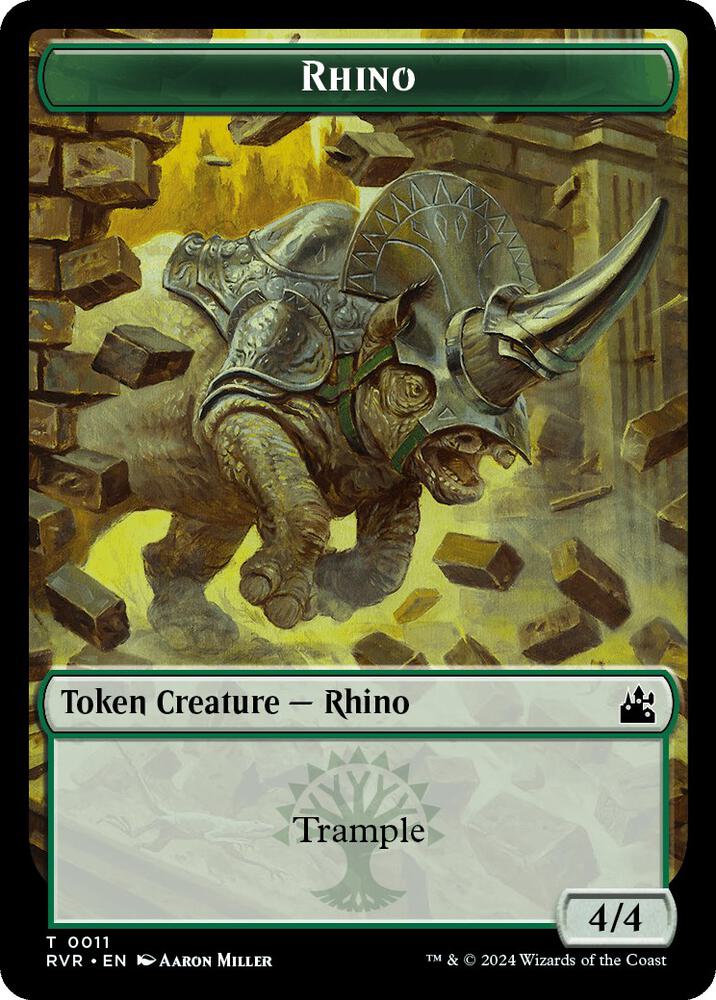 Saproling // Rhino Double-Sided Token (Back)
