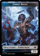 Mercenary // Zombie Rogue Double-Sided Token (Back)