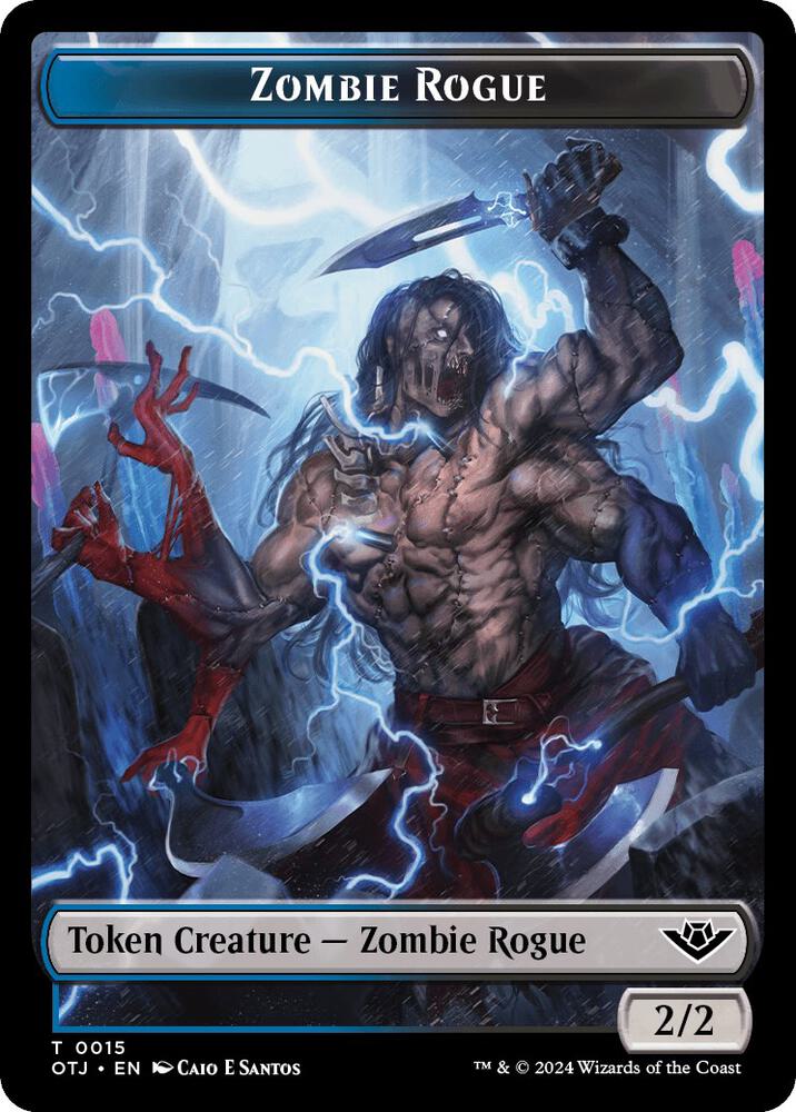 Mercenary // Zombie Rogue Double-Sided Token (Back)