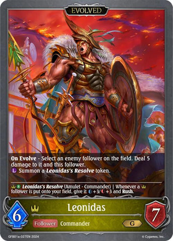 Leonidas (Evolved) (GFB01a-027EN) [GFB01: Gloryfinder Bundle 01: Guide to Glory]