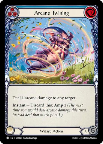 Arcane Twining (Blue) [VER023] (Rosetta Verdance Blitz Deck)