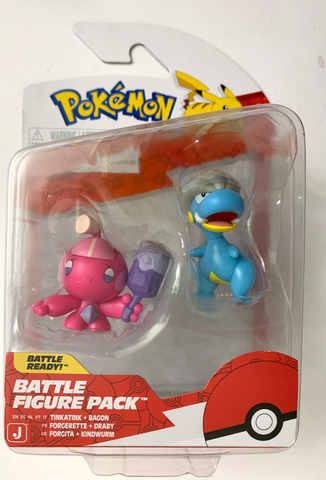 Pokémon - Battle Figure Pack (Tinkatink - Bagon)