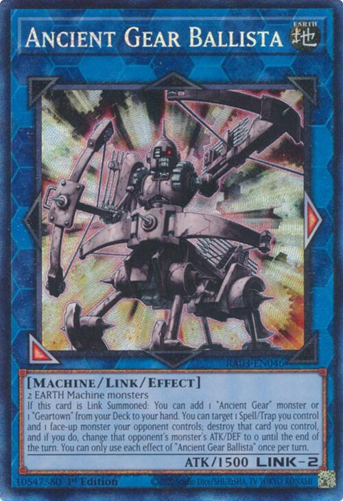 Ancient Gear Ballista (CR) [RA03-EN046] Collector's Rare