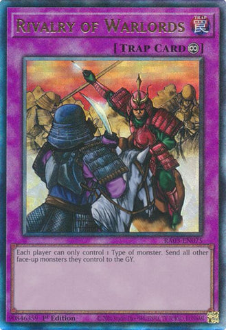 Rivalry of Warlords (UTR) [RA03-EN075] Ultimate Rare