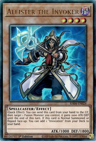 Aleister the Invoker (Alternate Art) [RA04-EN024] Ultimate Rare