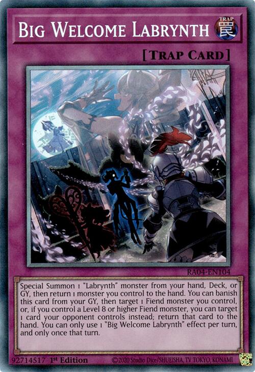 Big Welcome Labrynth [RA04-EN104] Collector's Rare