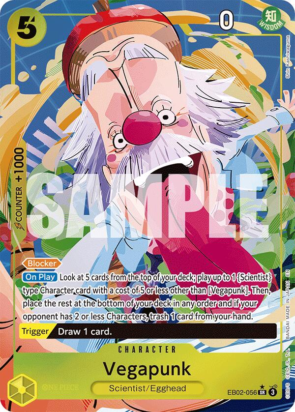 Vegapunk (Alternate Art) [Extra Booster: Memorial Collection]