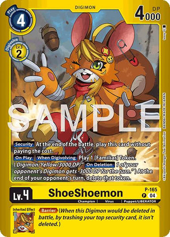 ShoeShoemon [P-165] (Limited Card Pack -Billion Bullet-) [Digimon LIBERATOR Promos]