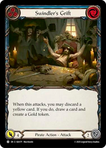 Swindler's Grift (Blue) [SEA171] (High Seas)  Rainbow Foil