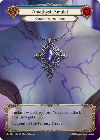 Amethyst Amulet (Treasure) [SEA189] (High Seas)  Cold Foil
