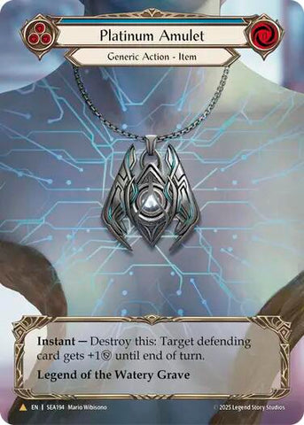 Platinum Amulet (Treasure) [SEA194] (High Seas)  Cold Foil