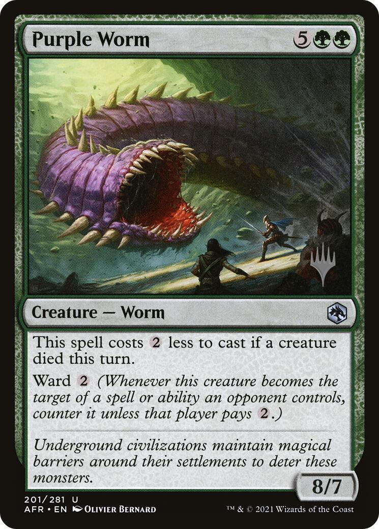 Purple Worm (Promo Pack) [Tarkir: Dragonstorm Promos]