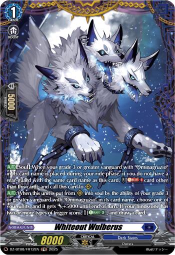 Whiteout Wolfberus (DZ-BT08/FR12EN) [DZ-BT08: Knights 0f Rebirth]