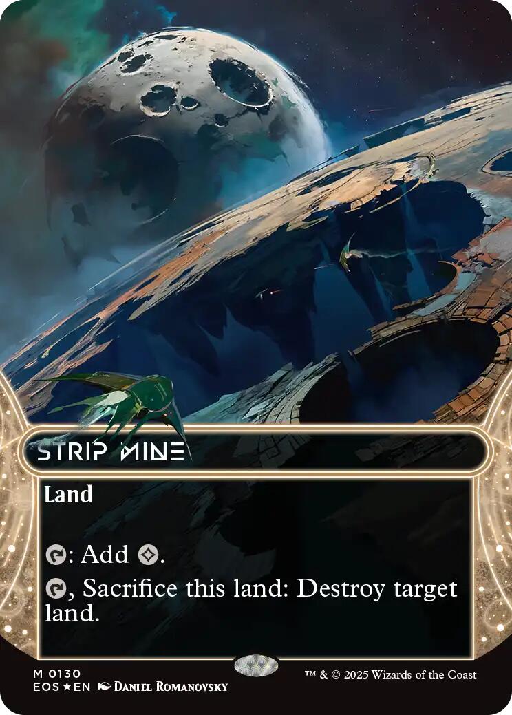 Stripe Mine (0130) (Borderless) (Galaxy Foil) [Edge of Eternities: Stellar Sights]
