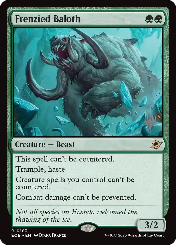 Frenzied Baloth (Promo Pack) [Edge of Eternities Promo Pack]