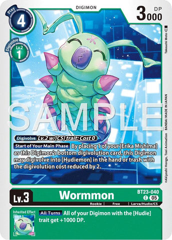 Wormmon [BT23-040] [Hackers' Slumber]