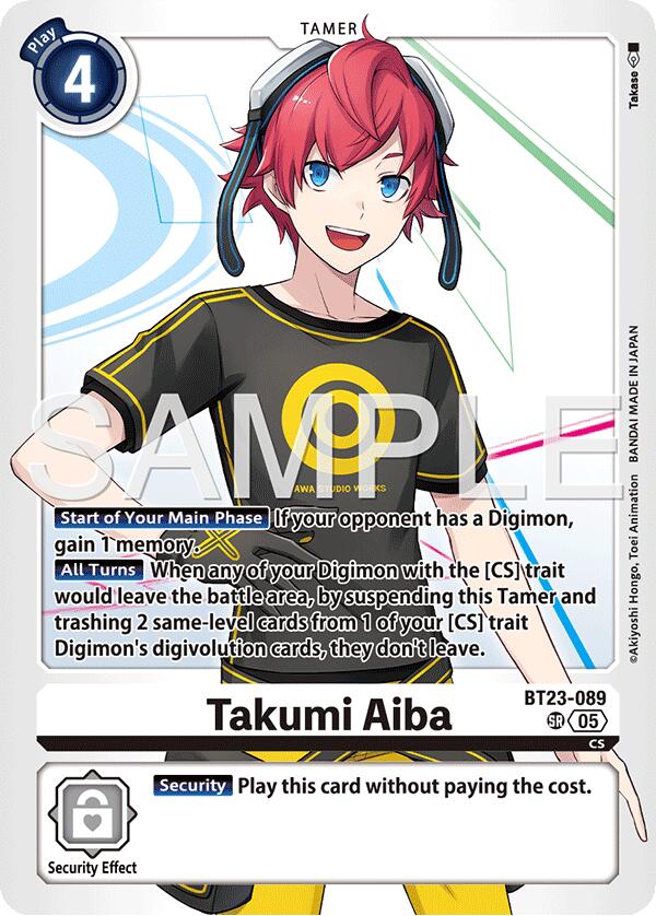 Takumi Aiba [BT23-089] [Hackers' Slumber]