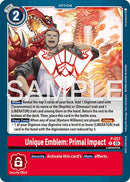 Unique Emblem: Primal Impact (Dawn of Liberator Box Topper)