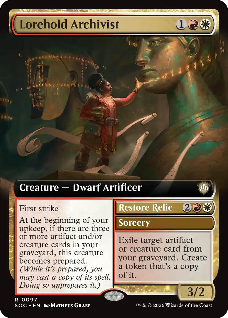 Lorehold Archivist (Extended Art) [Secrets of Strixhaven Commander]
