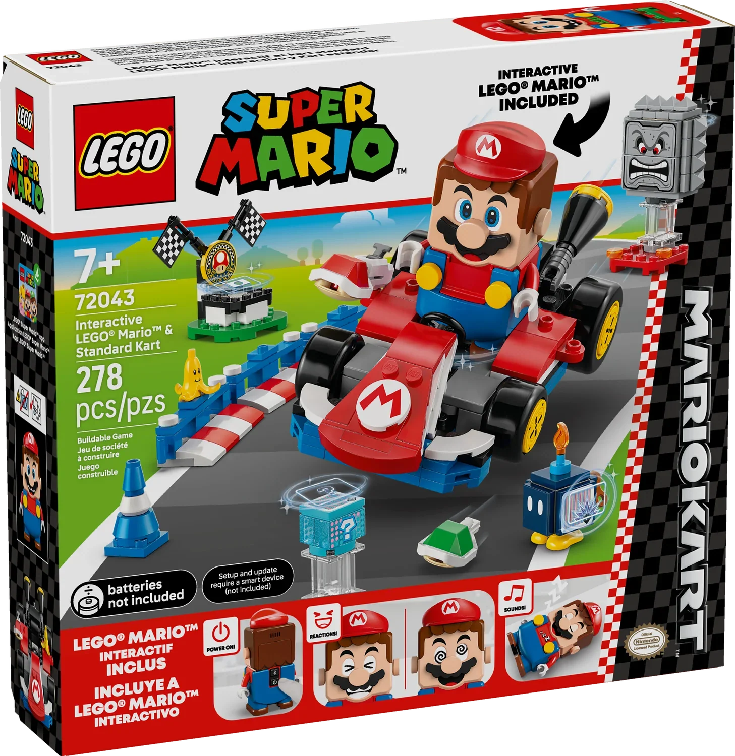 LEGO® MARIOKART™ Interactive Mario™ & Standard Kart Set 72043