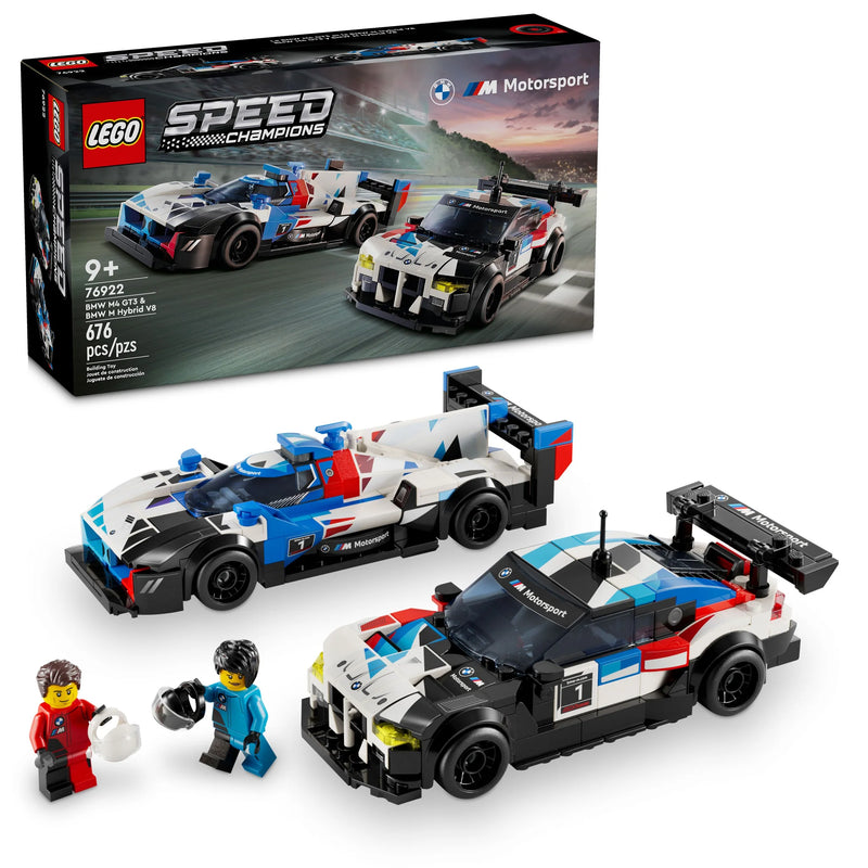 LEGO® SPEED CHAMPIONS BMW M4 GT3 & BMW M Hybrid V8 Race Cars Set 76922
