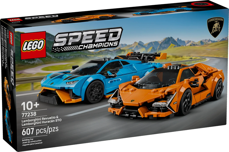 LEGO® SPEED CHAMPIONS Lamborghini Revuelto & Huracán STO Set 77238