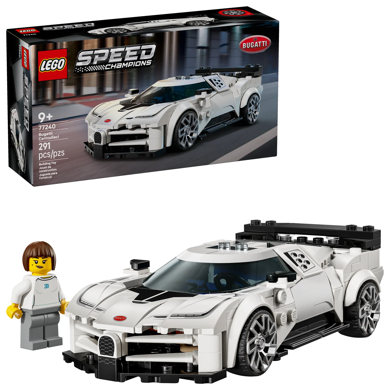 LEGO® SPEED CHAMPIONS Bugatti Centodieci Hyper Sports Car Set 77240