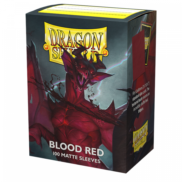 Dragon Shield - Standard Matte Sleeves - Blood Red (100)