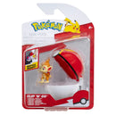 Pokémon - Clip 'N' Go - Figure & Poké Ball Set (Chimchar - Repeat Ball)