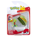 Pokémon - Clip 'N' Go - Figure & Poké Ball Set (Treecko - Nest Ball)
