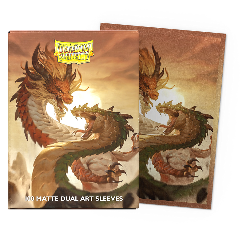 Dragon Shield - Standard Matte Dual Art Sleeves - Wood Snake (100)
