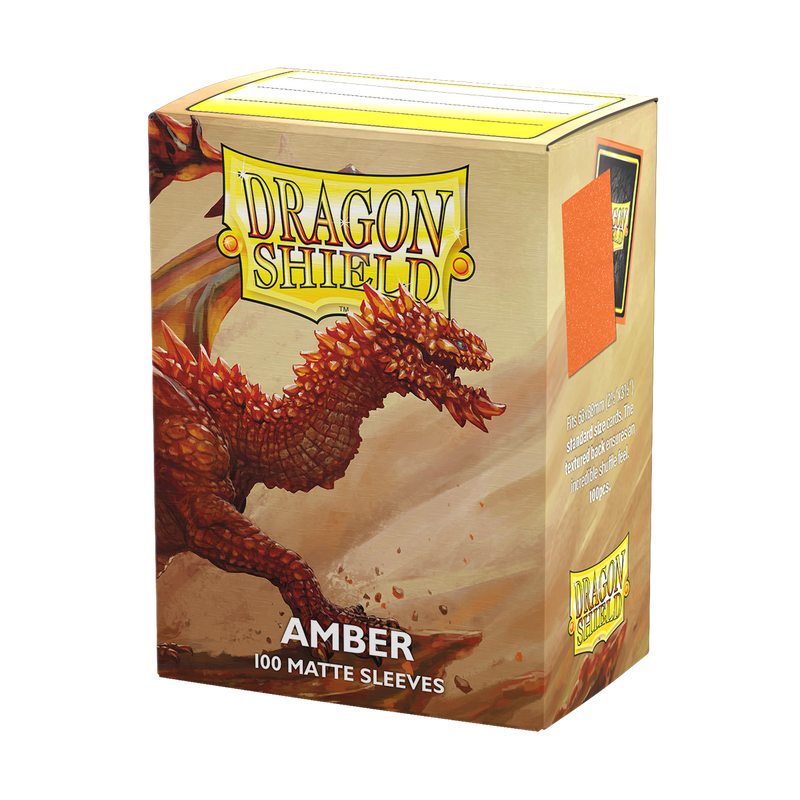Dragon Shield - Standard Matte Sleeves - Amber (100)