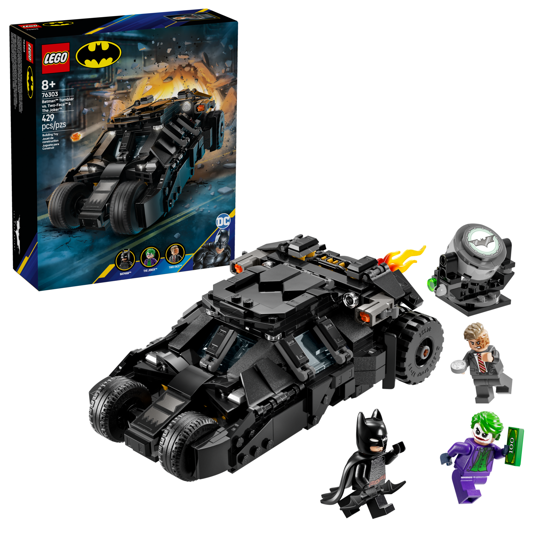 LEGO® Batman™  Tumbler vs. Two Face™ & The Joker™ Set 76303