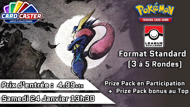 Pokémon - League Challenge - Samedi 24 Janvier 13h30