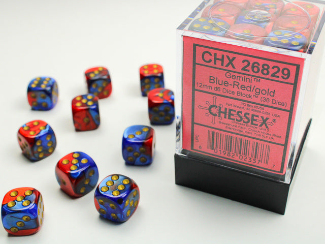 Dices (36D6) - Chessex Gemini (Choose your Color)